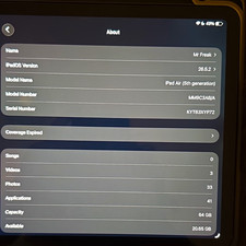 Apple iPad Air 5th Gen 10.9" 64GB Gray Wi  Fi USB  C Front/Rear Camera