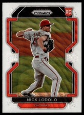 2022 Prizm White Wave Refractor Nick Lodolo Rookie Cincinnati Reds #75