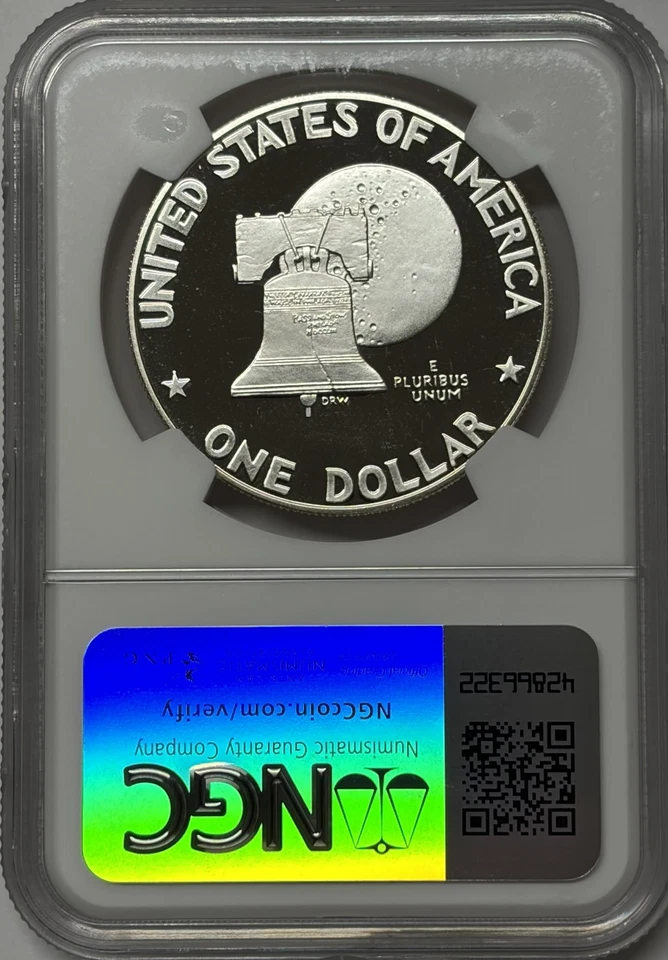 1776 -1976 S NGC PF69 Ultra Cameo Proof Silver Eisenhower Dollar Bicentennial - Image 2 of 3