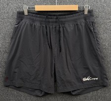 Rhone Shorts Mens Large Gray Mako 7" Lined Cycling Logo Performance Stretch