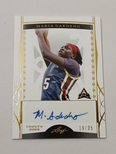 Maria Gakdeng Atlanta Dream 2023 Leaf Trinity Certified Autograph Rookie Card