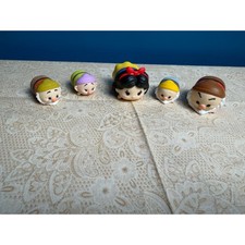 Disney Tsum Tsum Snow White and Seven Dwarfs Vinyl Figures Jakks Lot of 5