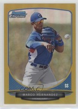 2013 Bowman Chrome Prospects Gold Refractor 17/50 Marco Hernandez #BCP115 1v3