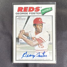 Topps 2026 Heritage George Foster Reds Real One Certified Autograph Card
