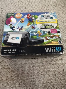 Pack Wii U Premium 32 Go Avec Mario U, Luigi U, Wii Party U Et Accessoires, Occasion