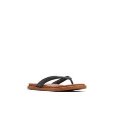 Sperry Isla Leather Flip Flop Sandal Black 7.5