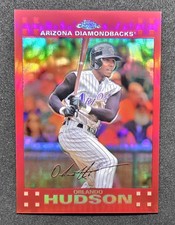 Orlando Hudson 2007 Topps Chrome Red Refractor /99 #214 DIAMONDBACKS
