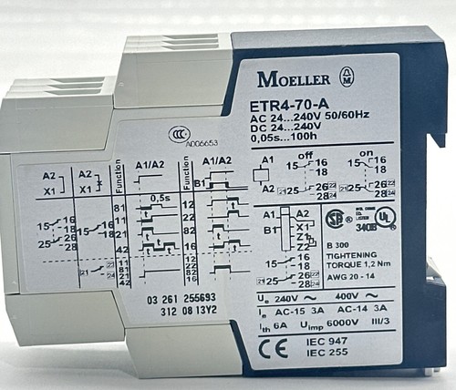 Moeller ETR4-70-A Timing Relay - Picture 3 of 4