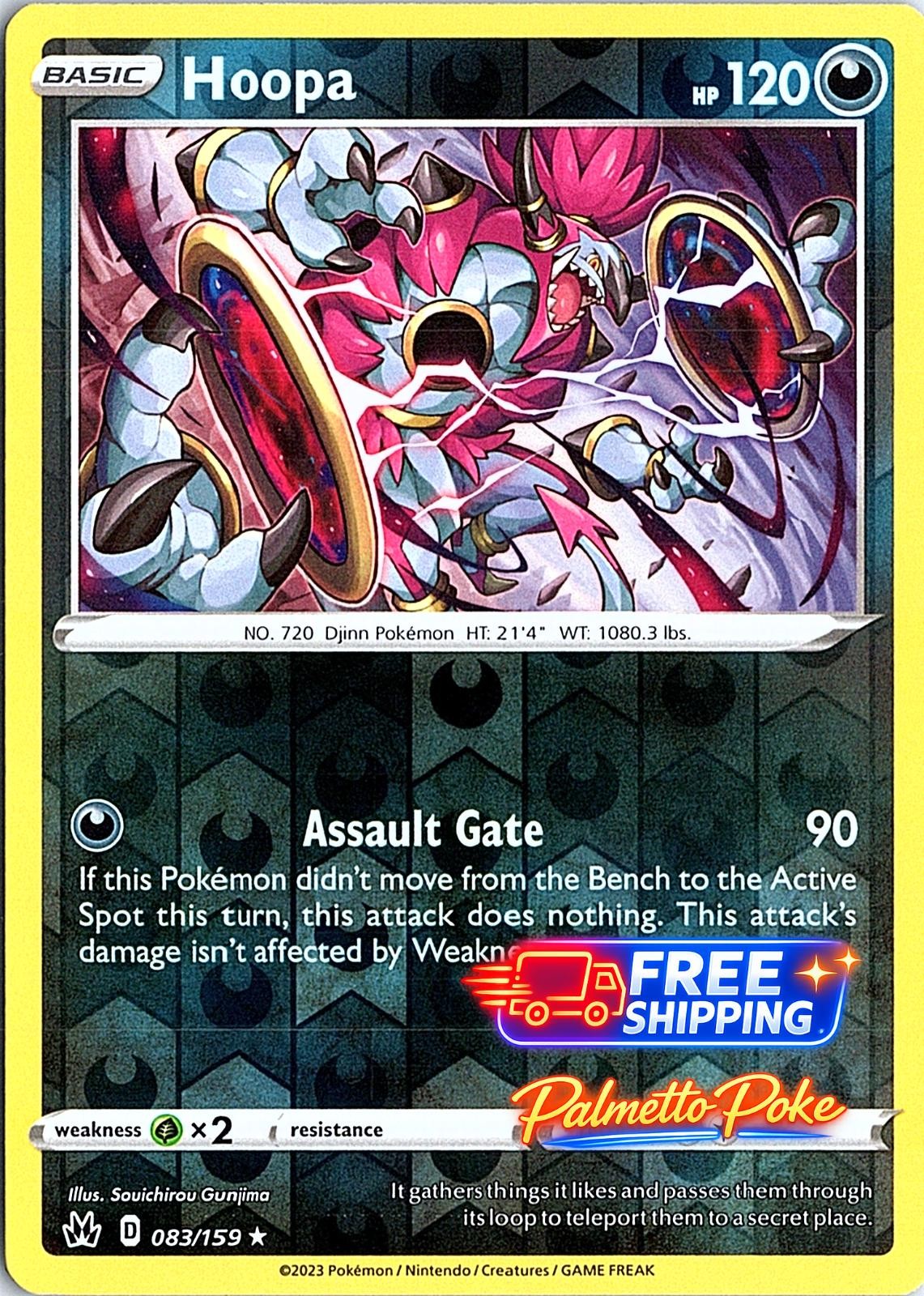 Hoopa 083/159  Crown Zenith Pokemon Reverse Holo Near Mint