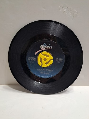 The Clash -Long Time Jerk/Rock The Casbah- Small Vinyl Record - Picture 1 of 8