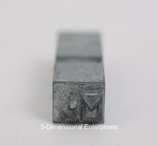 Vintage KINGSLEY Hot Foil Stamp Machine Emblem Die - Mr -  1/4" Type         (21