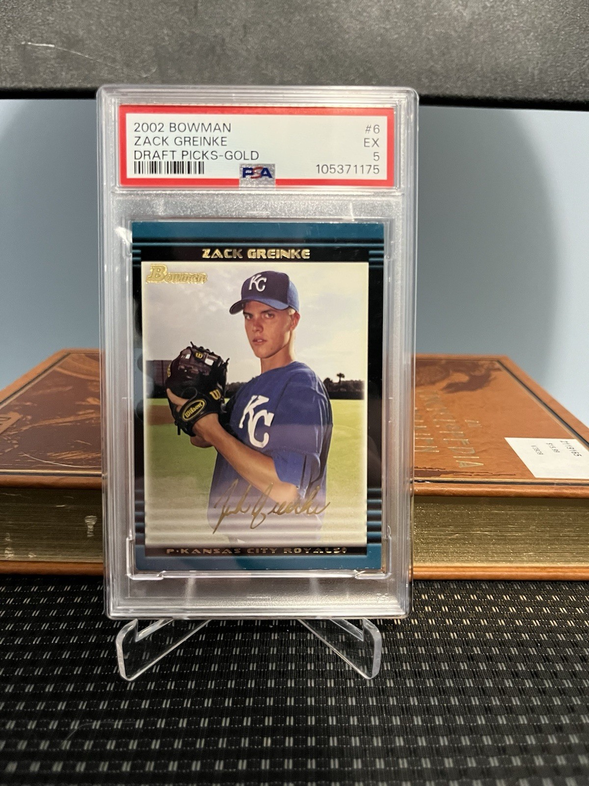 2002 Bowman Draft Picks & Prospects Zack Greinke #BDP6 Gold RC PSA 5 HOF Royals