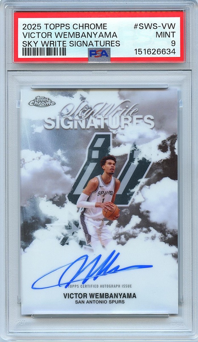 2025-26 Topps Chrome - Sky-Write Signatures Victor Wembanyama #SWS