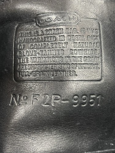 Coach 9951 Patricia Legacy Shoulder Bag Black Leather Purse Vintage - Picture 14 of 18