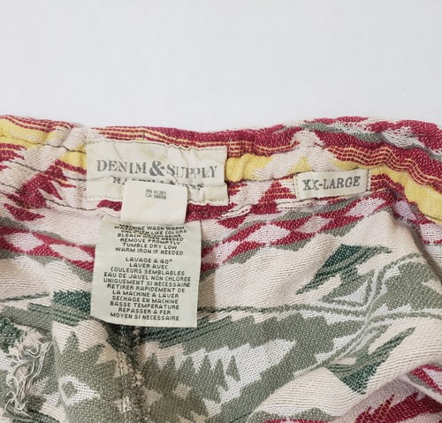 Ralph Lauren Denim & Supply Navajo genähte Stoffshorts rot grün Herren 34 - Bild 3 von 5