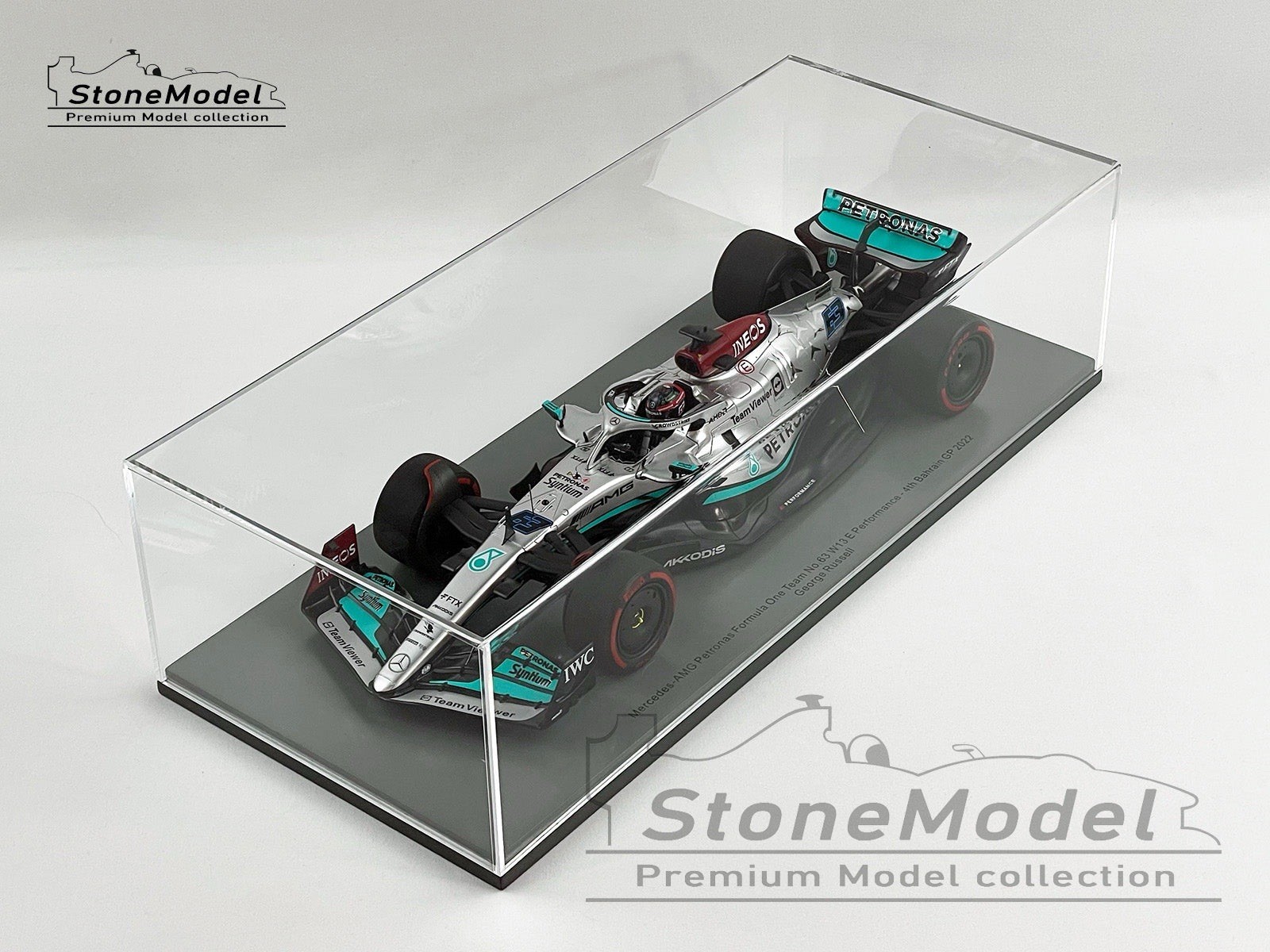 Spark F1 1:18 Scale George Russell Mercedes W13 Bahrain GP 2022 BRAND NEW