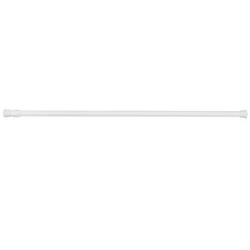 2X(Spring Loaded Extendable Telescopic Net Voile Tension Curtain Rail Pole6356