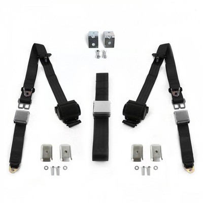 AMC Eagle 1979 - 1987 Airplane 3pt BK Bench Seat Kit w/Brackets 3 Belts