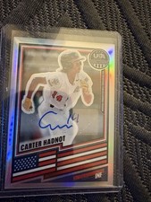 2026 Panini Stars & Stripes Carter Hadnot Silver Prizm Auto