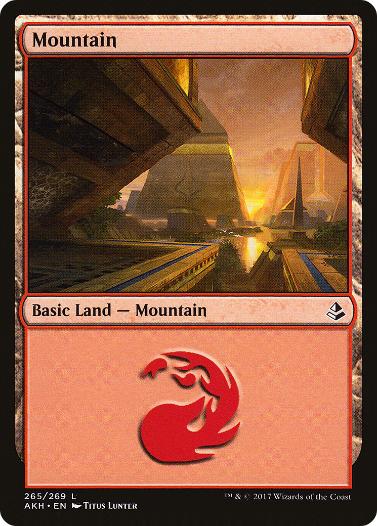 Mountain (265) #265 (LP) Amonkhet AKH Magic MTG