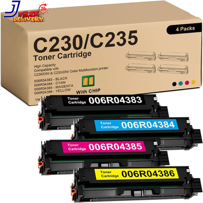 C230 C235 Toner Cartridge Black Cyan Magenta Yellow 4-Color Set Works High Capac
