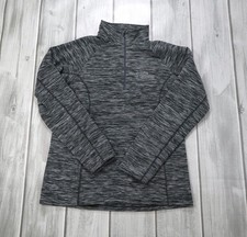 Mountain Hardwear Womens Grey Gray 1/4 Zip Fleece Pullover OL6999 - Large