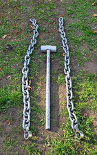 Pair 15kg Olympic Bar Chains 30kg + Jordan 8kg Sledge Hammer Strength Pack.