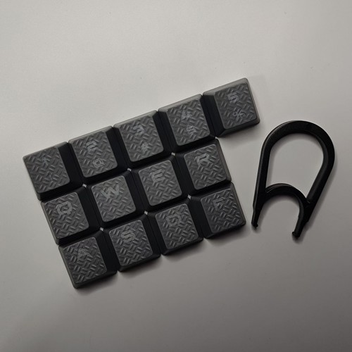 13-key Keycaps for Corsair Keyboards Non-slip Checkered Key Mechanical Keyboard - Picture 13 of 16