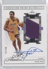 2020 Panini Flawless Signature Prime Materials 6/25 Rick Fox #SPM-FOX Auto 3d3