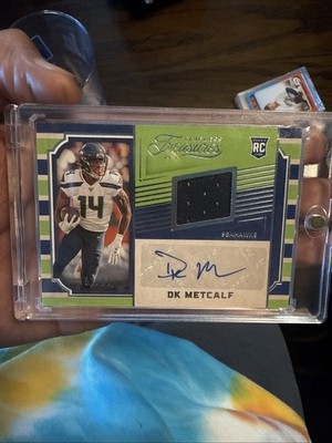 2019 Panini Timeless Treasures RPA* DK Metcalf #TT9 Patch /99 (AU, MEM, RC)