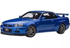 AUTOart Nissan Skyline GT-R R34 V Spec II Bayside Blue 1/18 Used in Japan