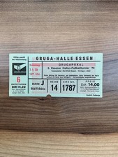 Ticket Eintrittskarte Gruga Hallenturnier 1973 RWE, 1. FC Köln, Schalke 04