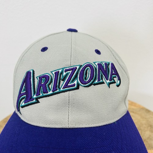Cappello vintage Arizona Diamondbacks berretto snap back viola teal MLB baseball uomo anni 90 - Foto 2 di 8