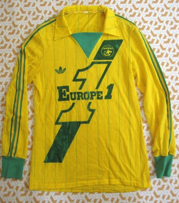 Maillot Fc Nantes 1983 Europe 1 Adidas Ventex Jersey shirt vintage - 12 ans - Photo 1/4
