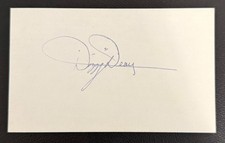 DIZZY DEAN Autographed Signed Vintage 3x5 Cardinals Baseball HOF Died 1974