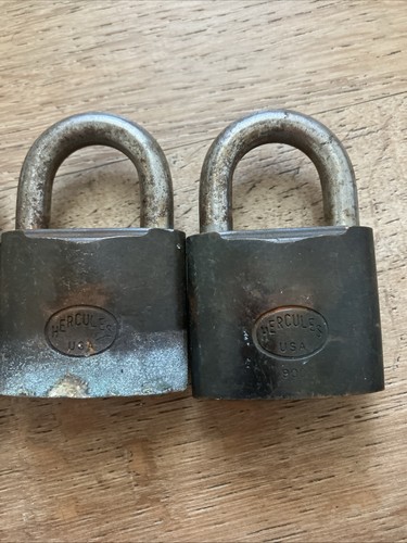 Oldtimer Hercules Vorhängeschloss Modell 900 OHNE SCHLÜSSEL - Bild 3 von 8
