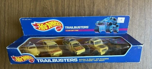Vintage Hot Wheels Trailbusters 5 Car Gift Pack 1987