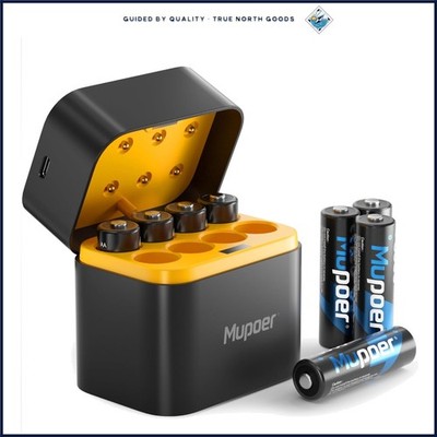 Perfect Father's Day Gift: Rechargeable AA Lithium Battery Pack with Charger