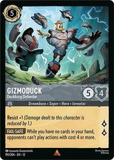 Disney Lorcana Wilds Unknown Gizmoduck - Duckburg Defender Rare