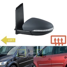 Außenspiegel Links Kpl. Grundiert Elektr. Mit Blinklicht Passt Für VW Touran