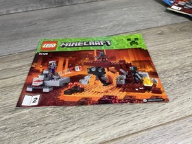 LEGO Minecraft 21126 The Wither Instruction Manual Booklet 2 Illustrated 2016