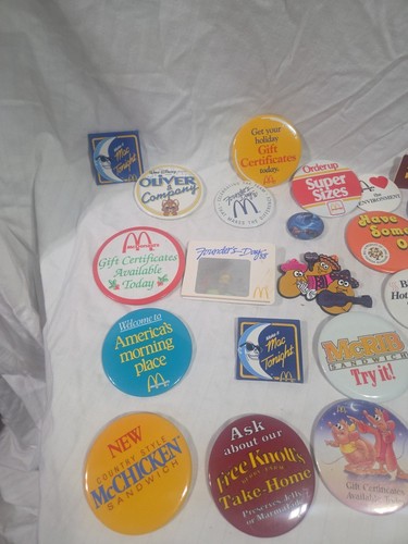 Lote De 25 Botones De Colección McDonald's Pins Crew Team