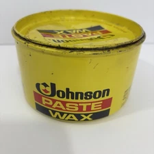 Vintage 1982 SC Johnson Paste Wax 16 oz Original Formula 80-85% Full 1lb 1.2oz