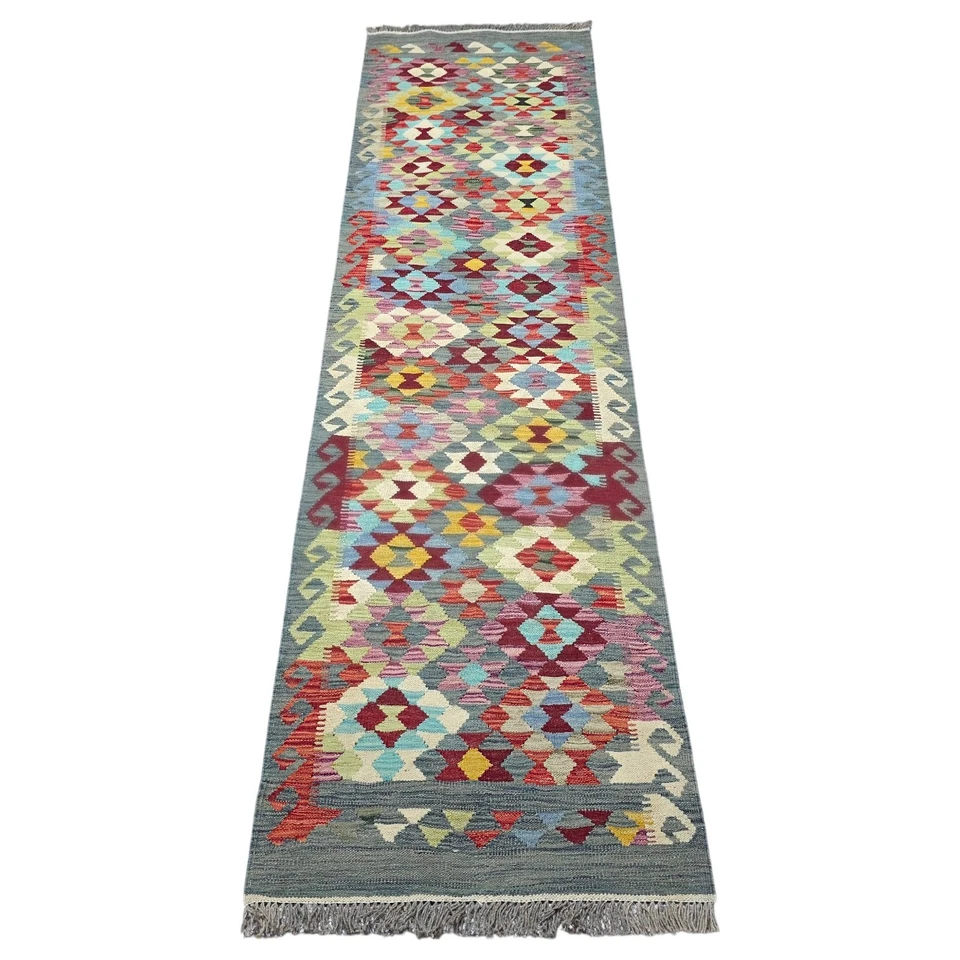 Tapis Couloir Maimana – Tissé Main à Plat - Photo 3/4
