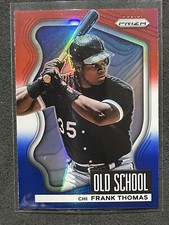 2022 Panini Prizm Red White Blue Prizm Old School Frank Thomas #OS-3 White Sox