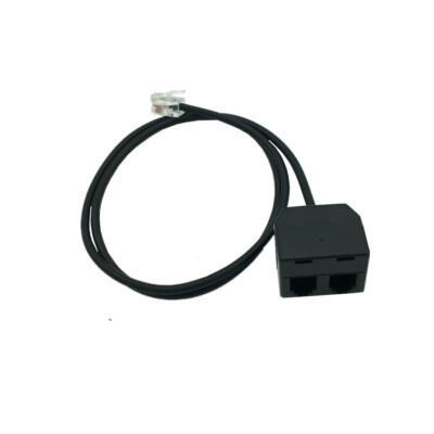 RJ9 4P4C Male to Female Telephone Training Adapter Y Splitter
