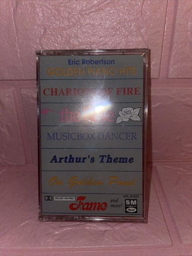 Vtg 1988 Eric Robertson Golden Piano Hits Cassette Tape Arthur, Fame Rare Sealed - Picture 3 of 7