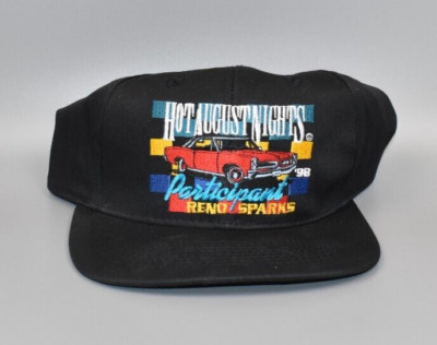 Hot August Nights Reno Nevada Classic Auto Car Show Vintage Snapback Cap Hat