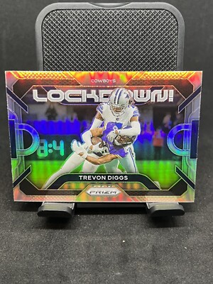 Trevon Diggs 2023 Panini Prizm Lockdown Insert Silver Prizm Dallas Cowboys