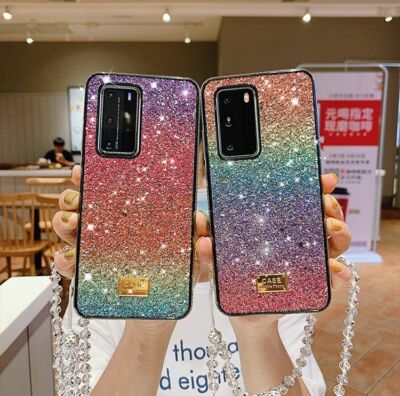 For Samsung Galaxy S25/S24/Note 20 Ultra Case Bling Luxury Phone Cover & Strap
